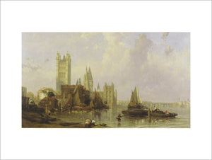 The Houses of Parliament from Millbank: 19th century
