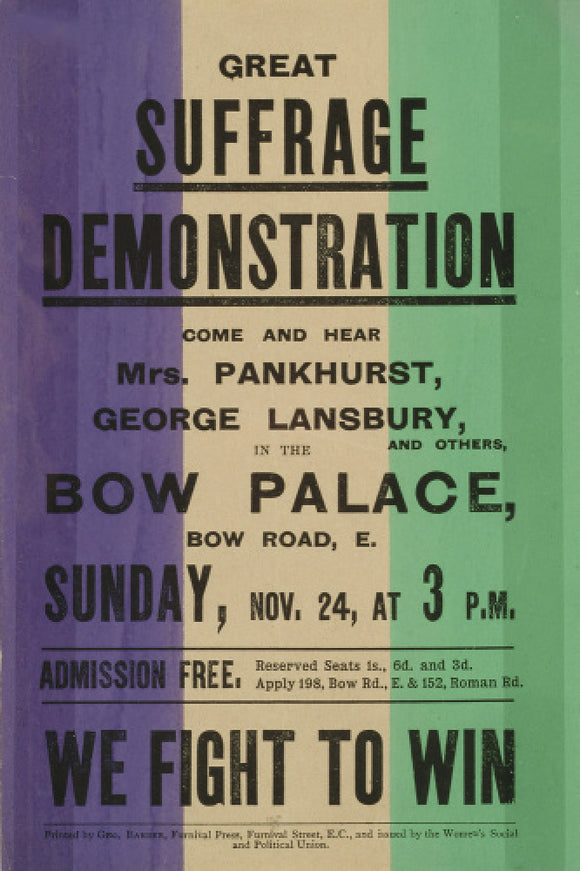 Suffrage Demonstration: c. 1910