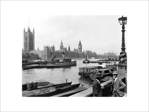 The Palace of Westminster from the Albert Embankment: 1920-1933