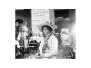 Christabel Pankhurst at The Women's Exhibition: 1909
