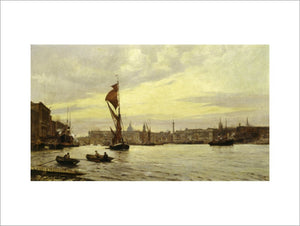 Evening in the Pool, River Thames: 1890