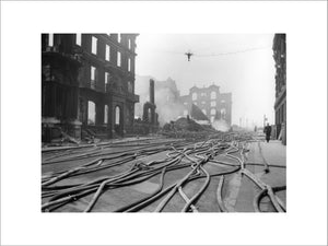 Bomb Damage at Queen Street Place: 1941