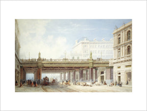 Holborn Viaduct from Farringdon Street: 19th century