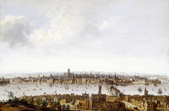 London from Southwark: 17th century