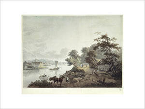View of Millbank on the River Thames near London: 1795