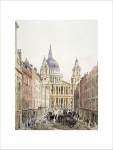 St. Paul's, looking up Ludgate Hill: 1852