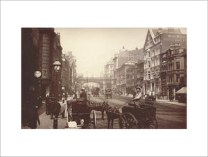 Farringdon Street, looking south towards Holborn Viaduct: c.1890