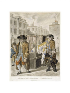 The return from a masquerade - a morning scene: 1784