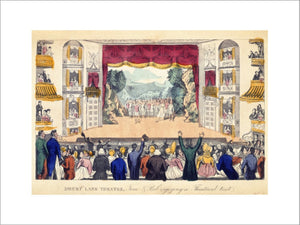 Drury Lane Theatre, Tom & Bob enjoying a Theatrical treat: 1821
