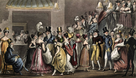 Tom and Jerry in the Saloon at Covent Garden: 1821