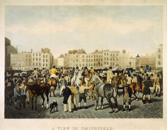 A View in Smithfield on a Friday afternoon: 19th century