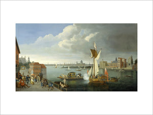 The Thames at Horseferry, with Lambeth Palace and a Distant View of the City: 18th century