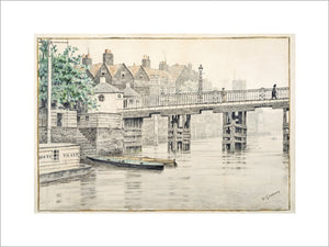 Battersea Bridge (Old Chelsea Bridge): 19th century