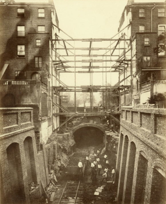 Construction of District Line underground railway: 19th century