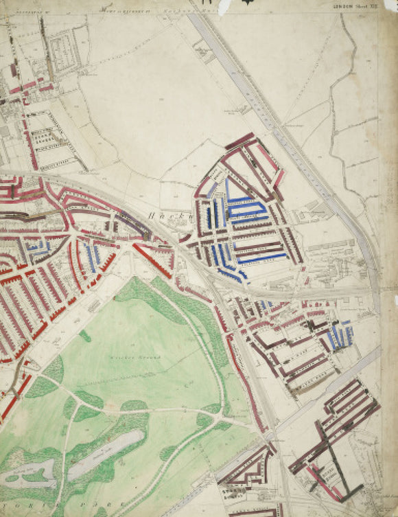 Descriptive map of London Poverty: Section 10: 1889