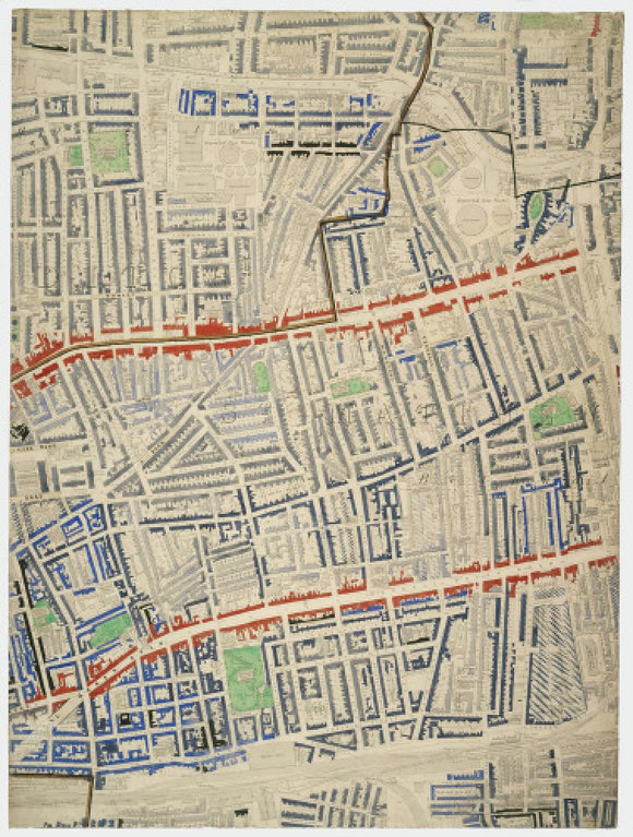 Descriptive map of London Poverty: Section 18: 1889