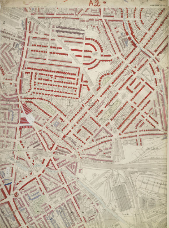 Descriptive map of London Poverty: Section 4: 1889