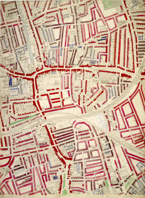 Descriptive map of London Poverty: Section 58: 1889