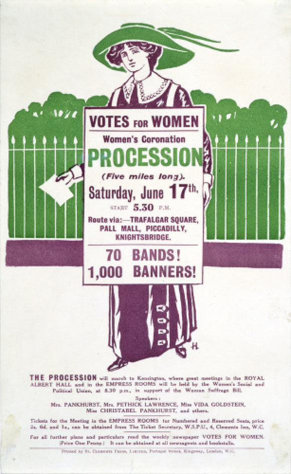 Votes for Women Handbill: 1911