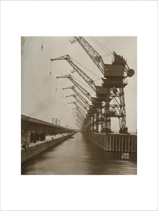 Cranes, King George V Docks: 1921