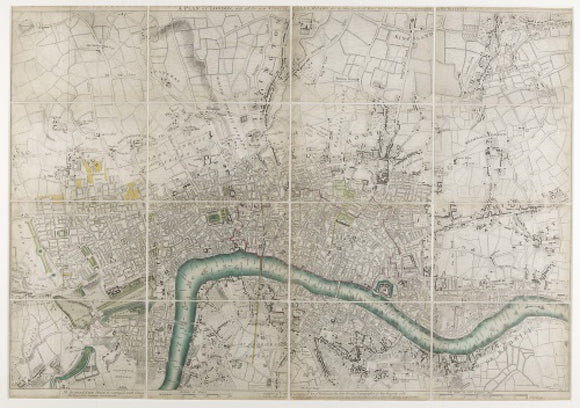 A plan of London with all the new streets; 1766