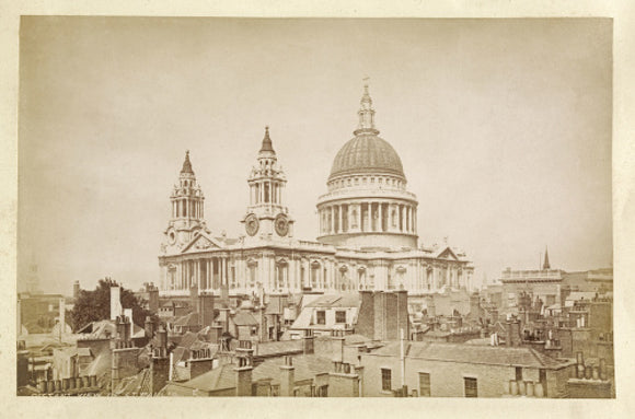 View of St.Pauls Cathedral; c.1880