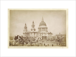 View of St.Pauls Cathedral; c.1880