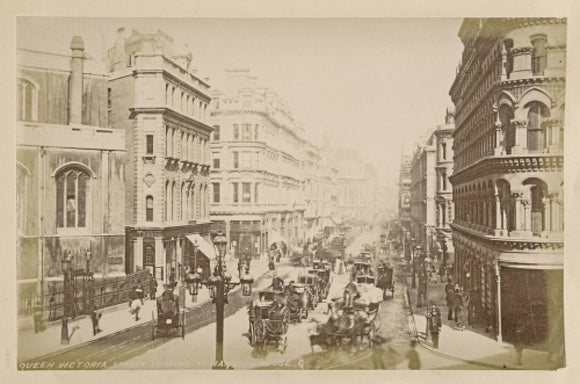 Queen Victoria Street looking to Mansion House