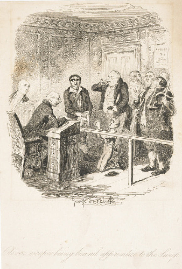 Oliver escapes being bound apprentice to the sweep:1838