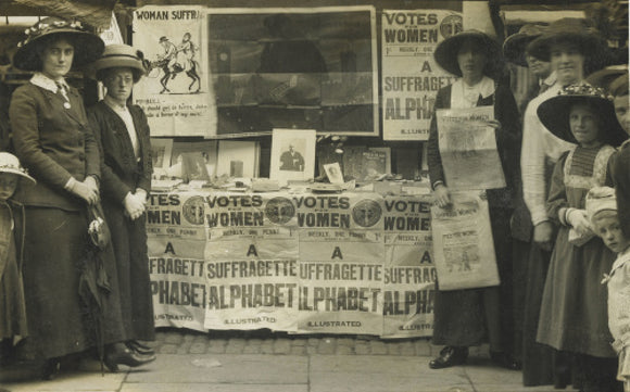 Suffragette fund raising stand: 1912