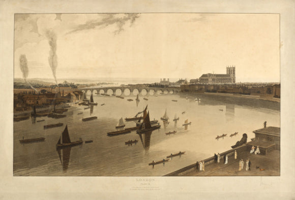 Westminster seen from Somerset House; 1805