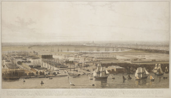 The Commercial Docks at Rotherhithe; 1813