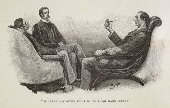 Sherlock Holmes. Illustration from the Strand Magazine; 1893