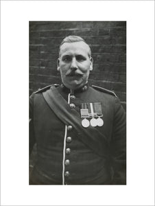 Sergeant Major wearing medals; c.1913