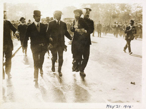 Arrest of Emmeline Pankhurst: 1914