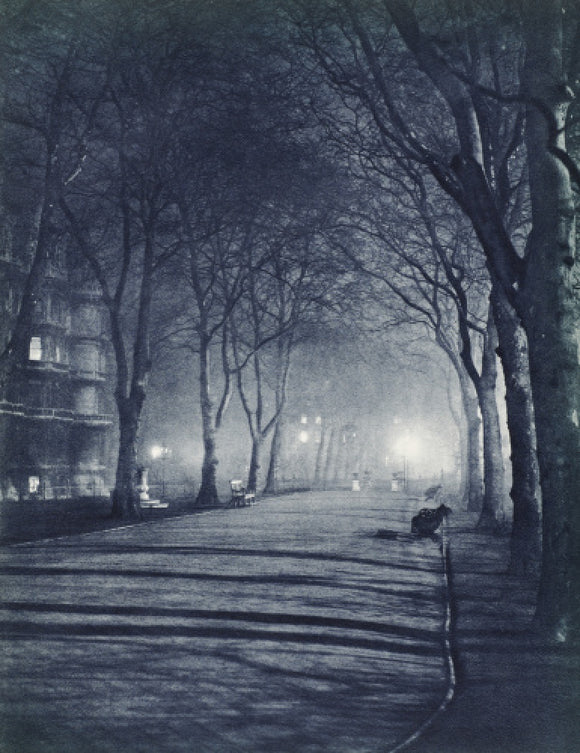 Temple Gardens at night; 1934